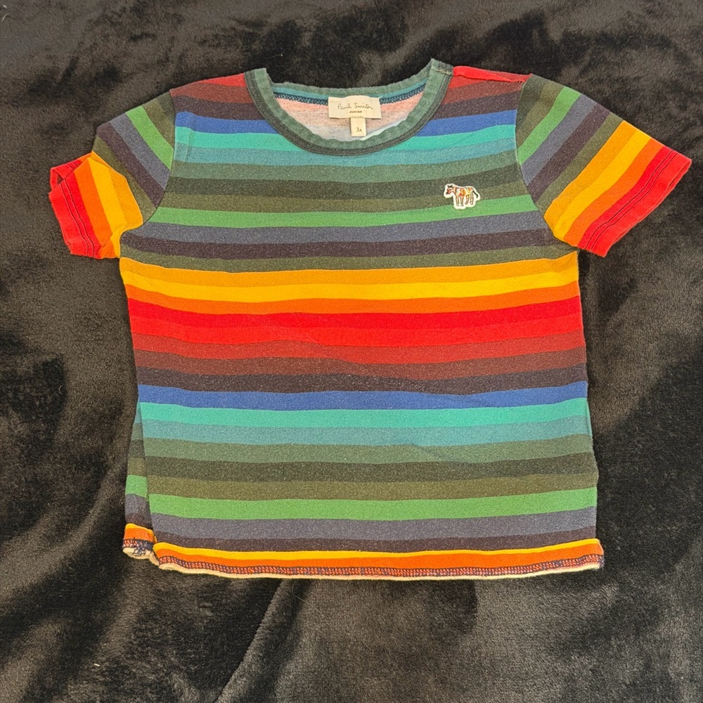 Paul Smith Multicolor Striped Kids Tee
